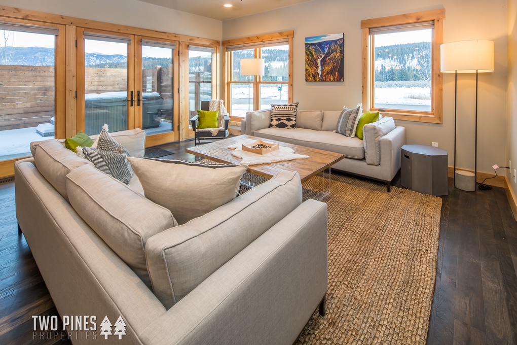 Living Area with Gas Fireplace