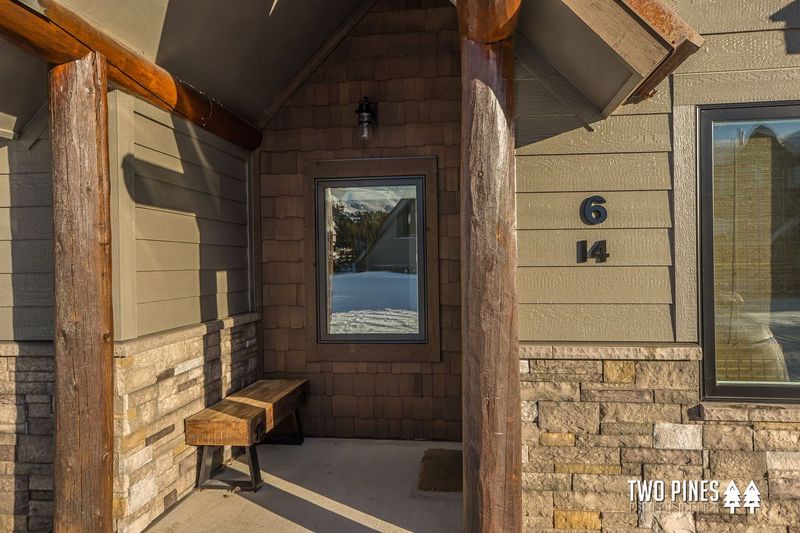 Entryway and unit number