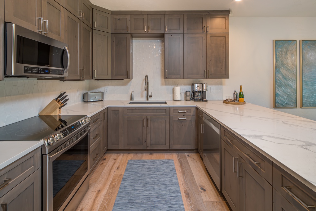 Newly Remodeled Kitchen with Stainless Steel Appliances