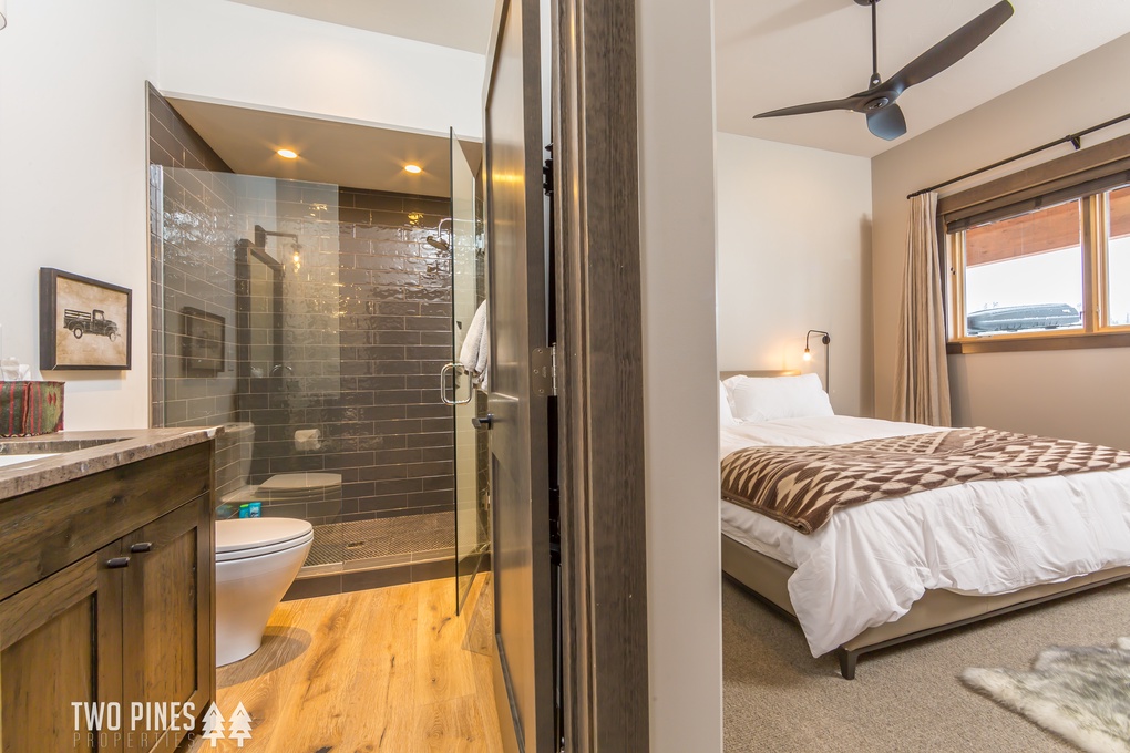 1st Guest Bathroom- Double Vanity and Walk-In Shower