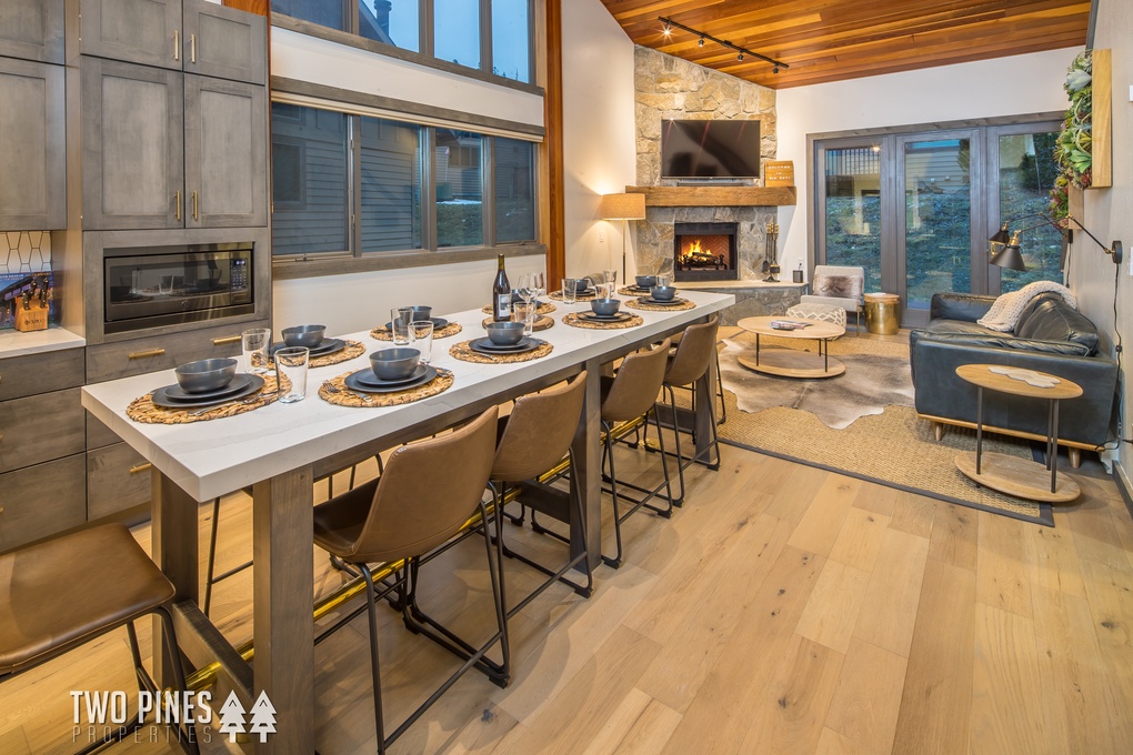 Living Area / Wood Burning Fireplace