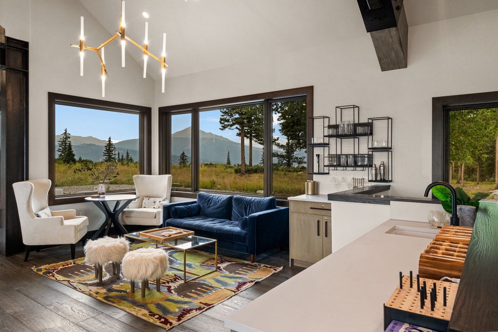 Additional Seating with Mini Fridge, Ice Maker and Bar