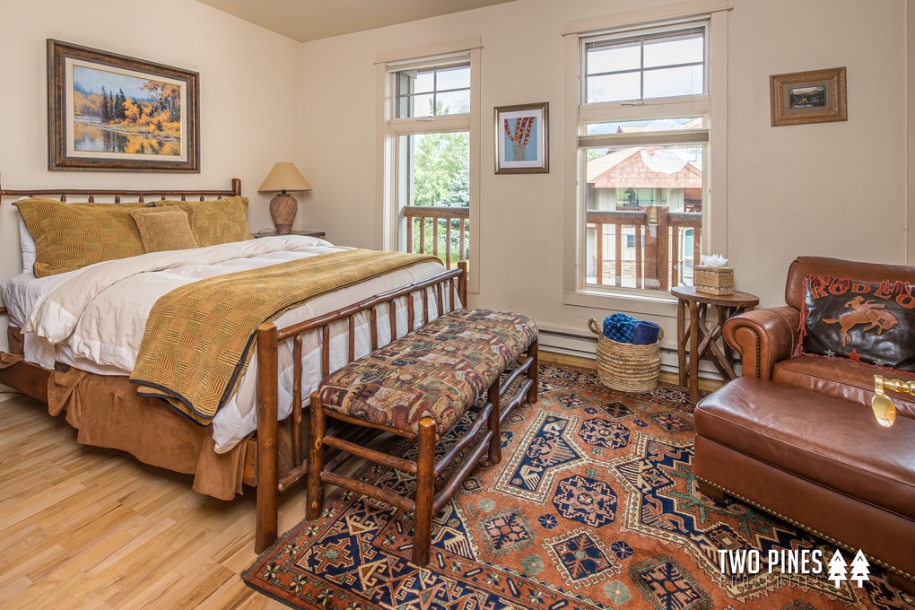 Main Level Guest Bedroom with Queen Bed