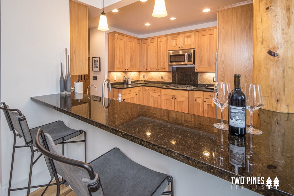 Kitchen Area with Bar Seating