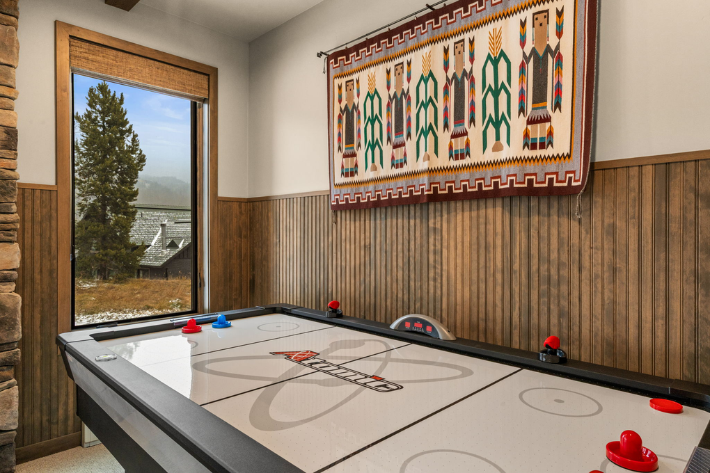 Recreational Room's Air Hockey Table (lower level)