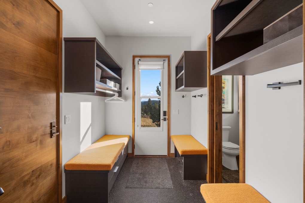 Mudroom off the Garage