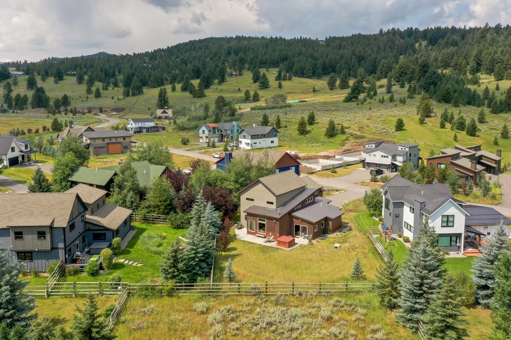 Aerial view of home