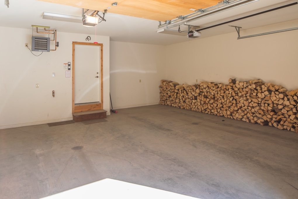 Garage with Extra Wood Storage