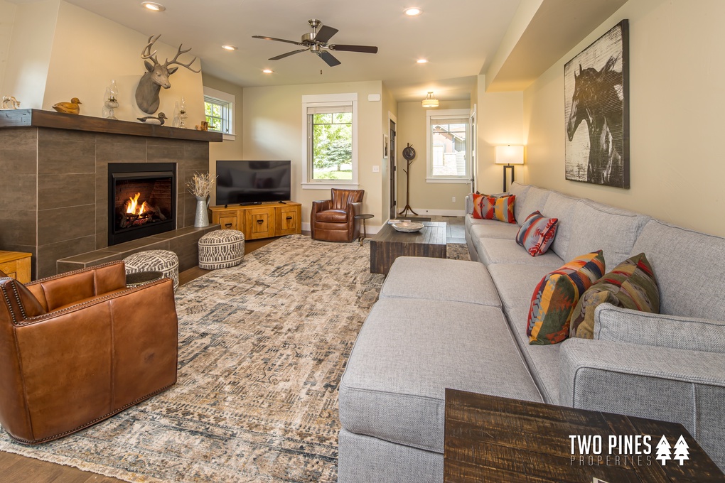 Living Area with Fireplace
