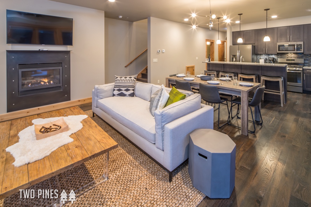 Open Concept Living Area and Dining