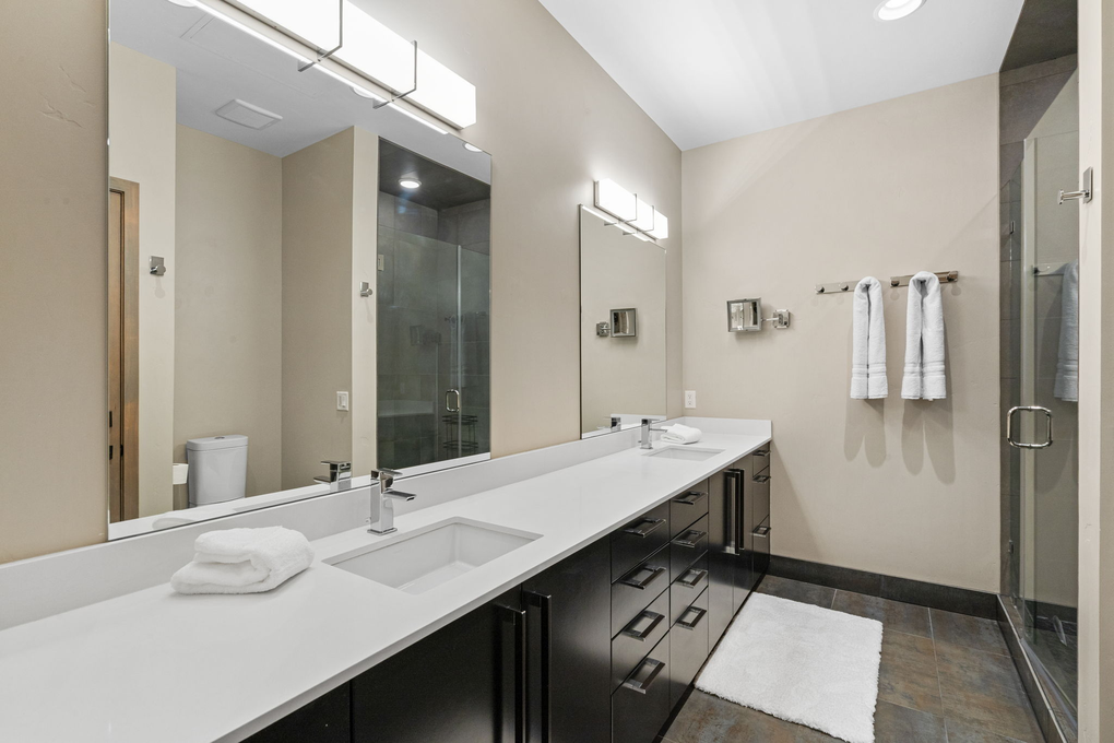 Primary Bedroom's En-Suite Full Bath w/ Walk-in Shower (second floor)