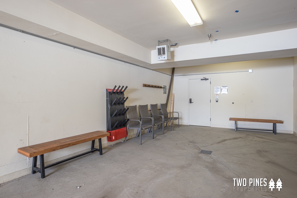 Boot Warmer and Ski Racks in the Garage