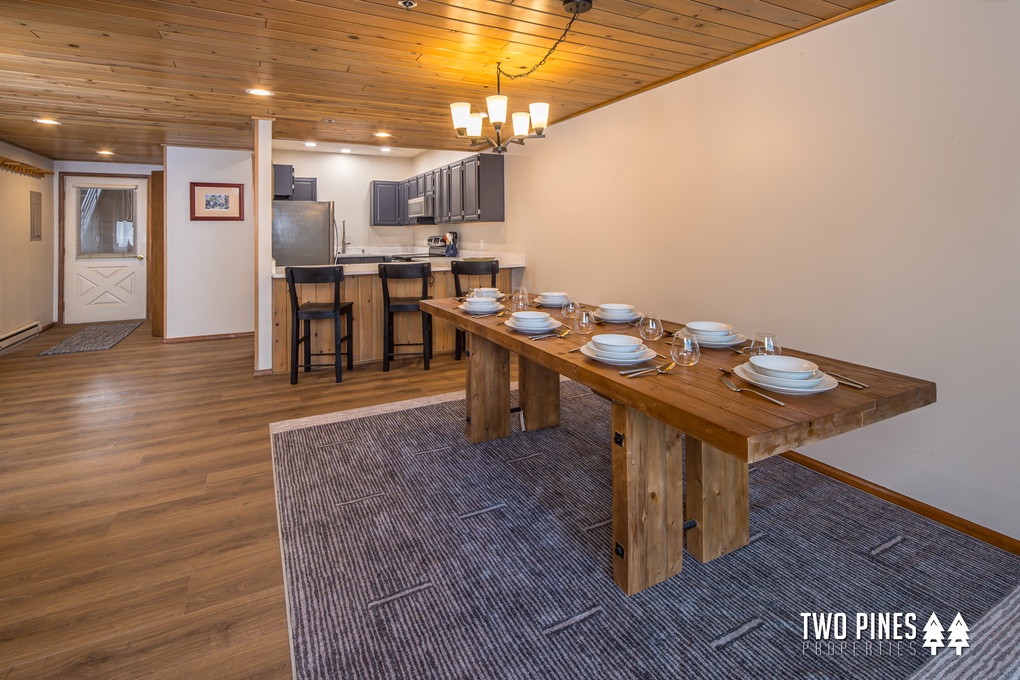 Kitchen and Dining Area for 8 (Chairs Have Come In!)