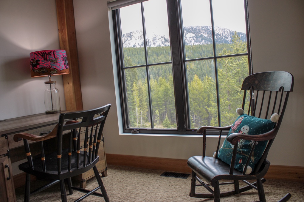 Office Space with Rocking Chair and Couch