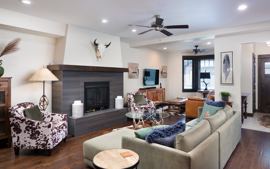 Living Area with Fireplace