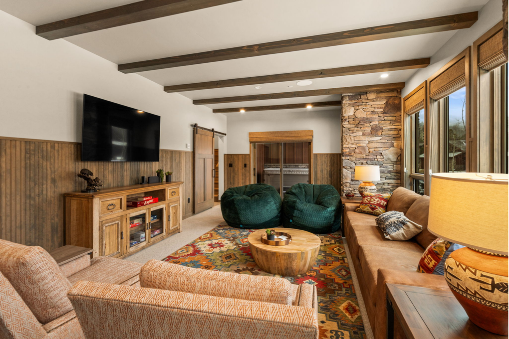 Recreational Room with Hot Tub Access (lower level)