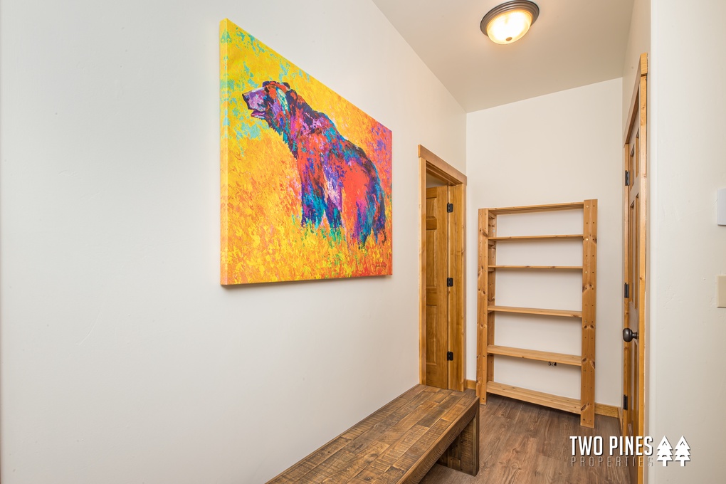 Entryway with Closet and Racks for Outerwear