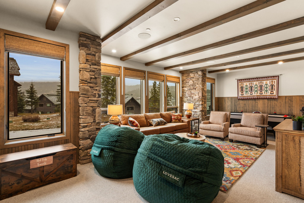 Recreational Room with Hot Tub Access (lower level)