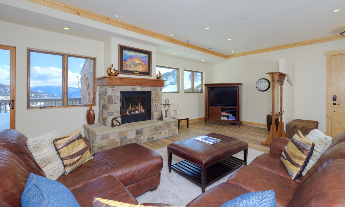 Living Area with Gas Fireplace