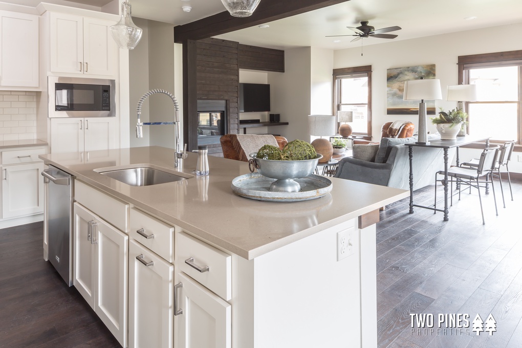 Open Concept Kitchen and Living Area