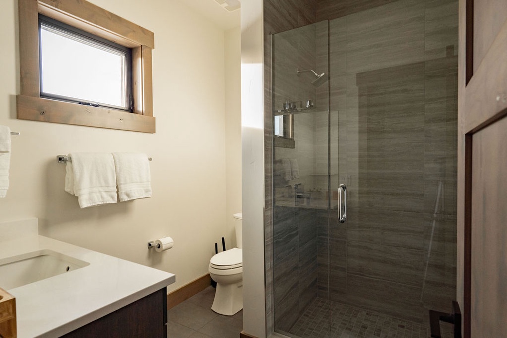 Full Bathroom with Walk-In Shower