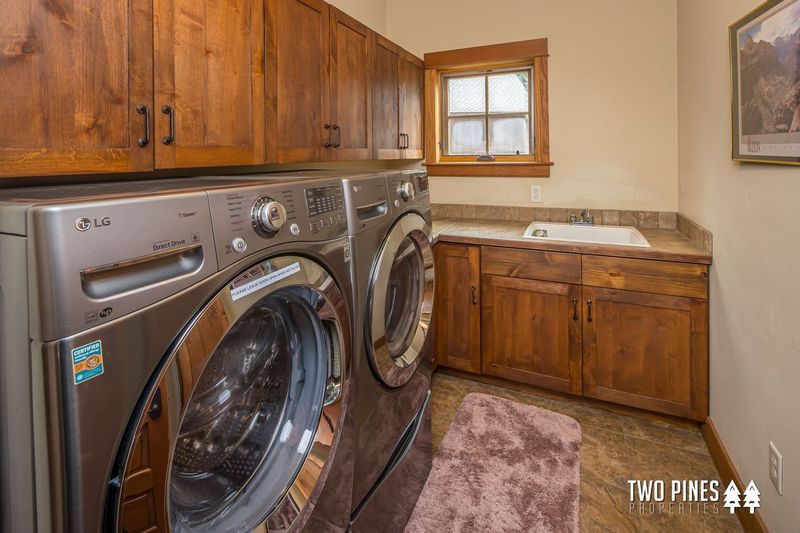 Laundry Room with Large Front Loading Units