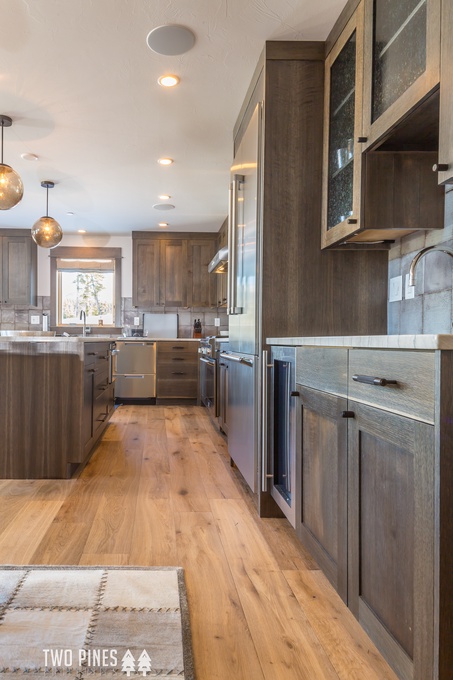 Mountain Modern Kitchen with Stainless Steel Appliances