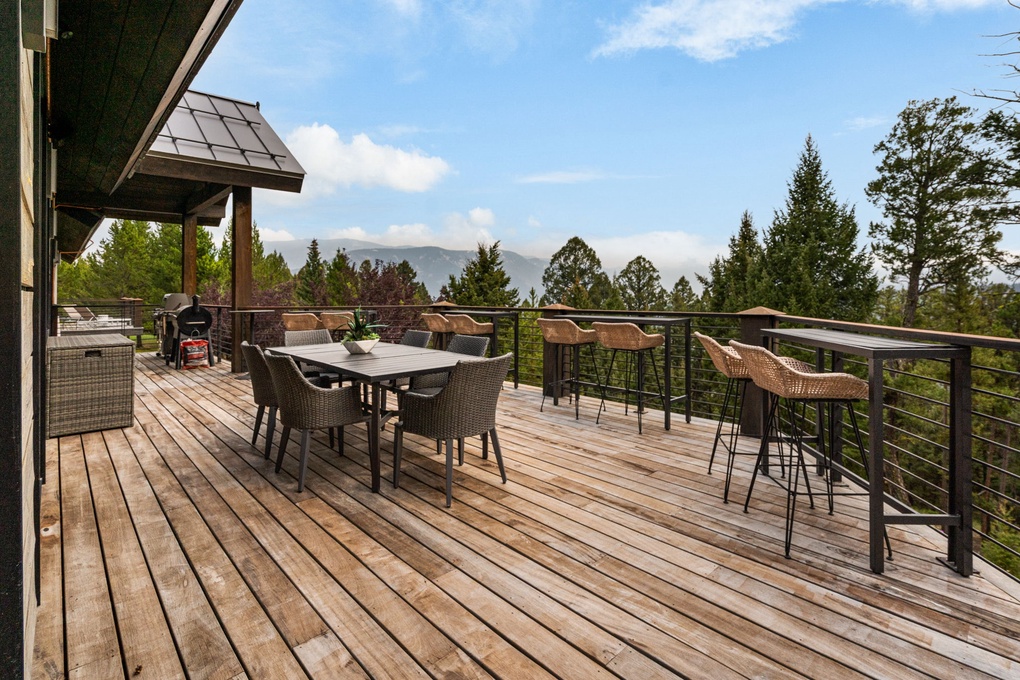 Private Outdoor Deck w/ Smoker and Grill