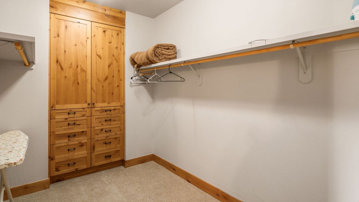 Primary Bedroom walk in closet