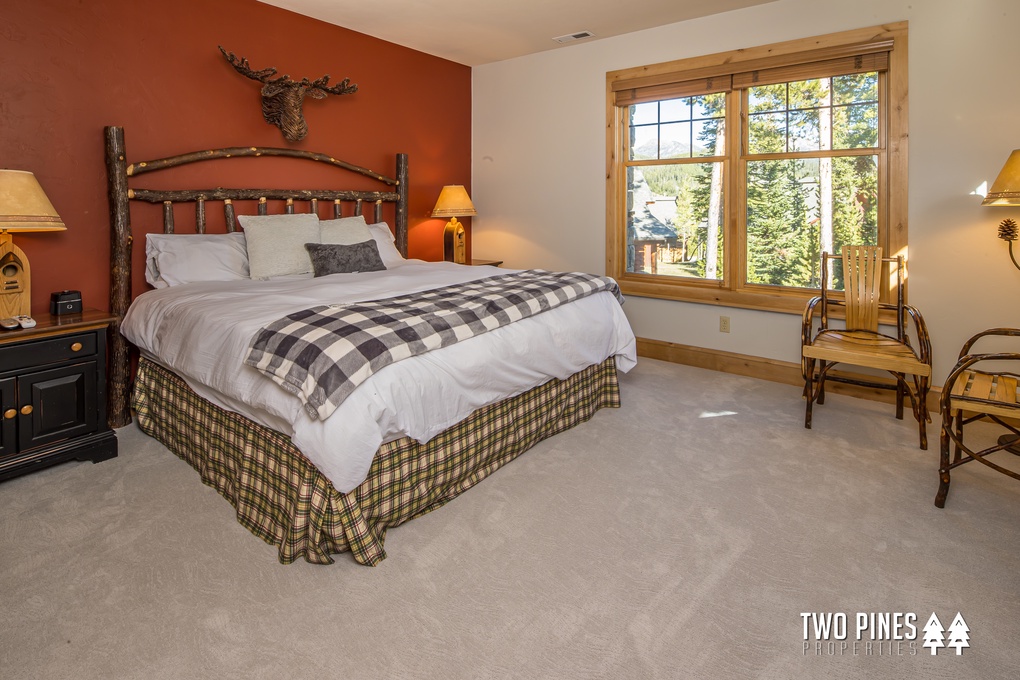 Lower Level Guest Bedroom with a King Bed