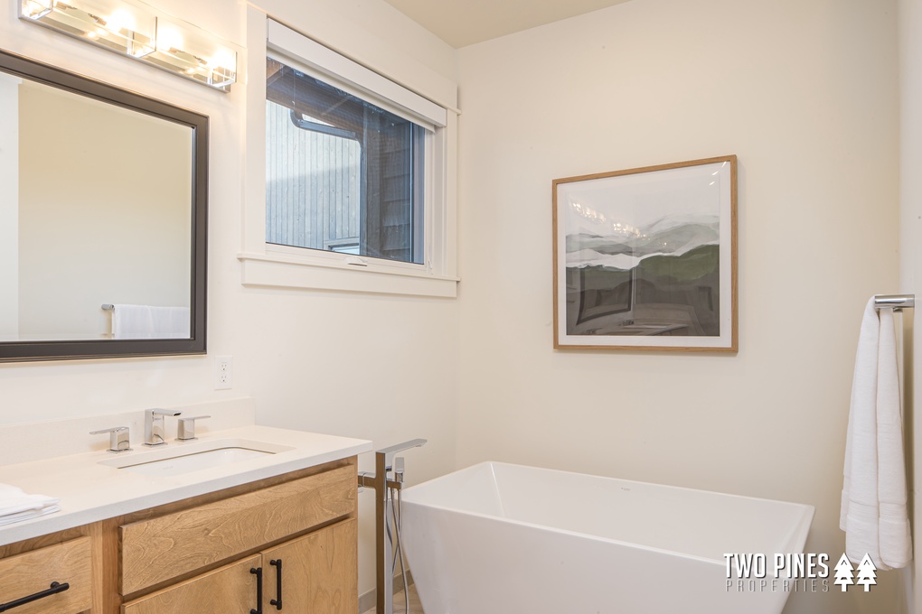 En Suite with Walk-In Shower and Soaking Tub