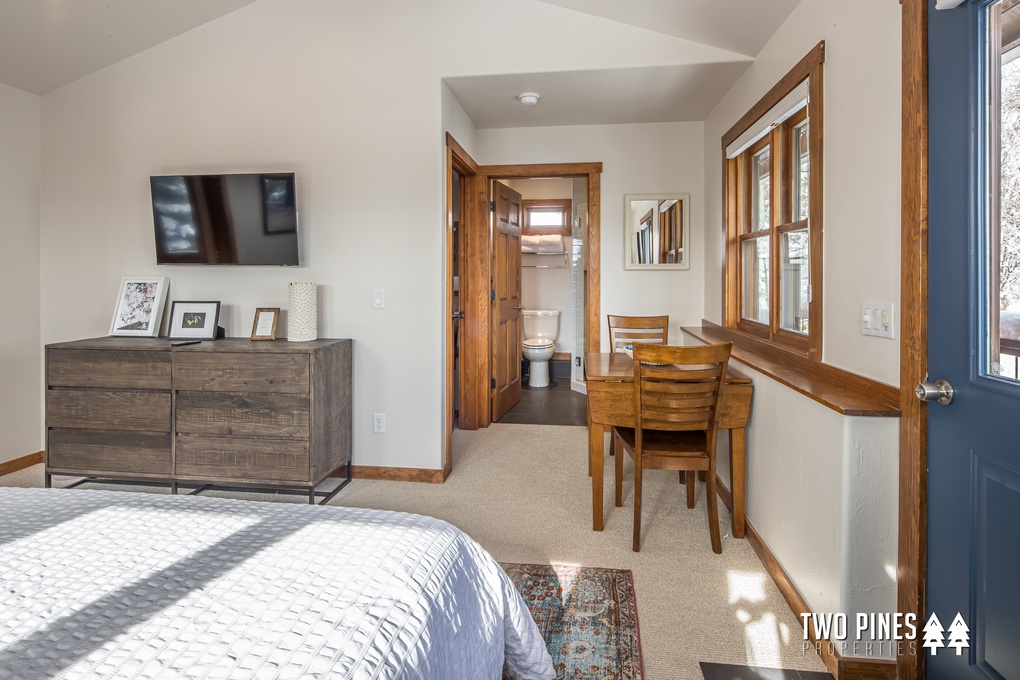 Guest Bedroom with Flatscreen TV