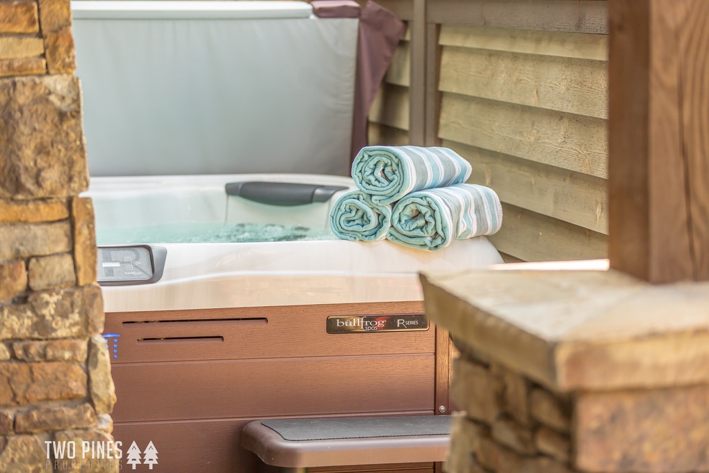 Private Hot Tub - Located on Back Patio