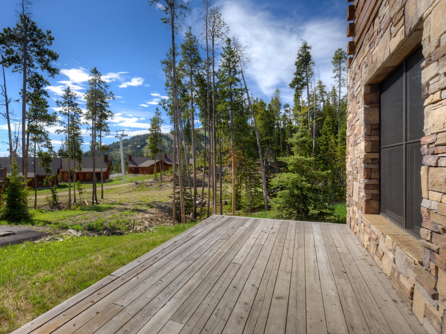 Private Porch in Rear