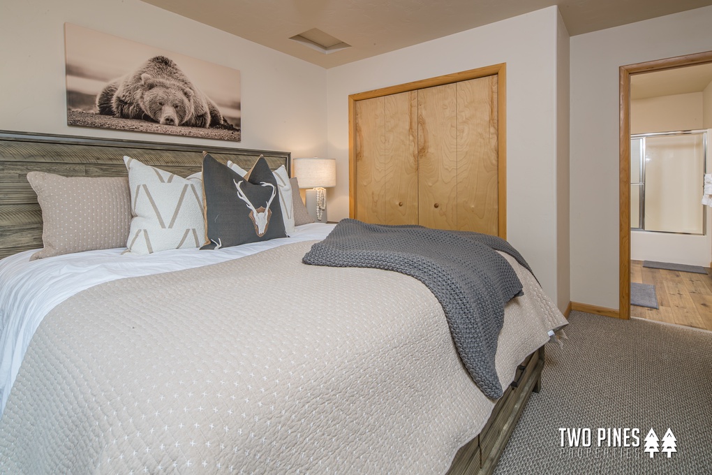 Primary Bedroom with King Bed and Balcony Access