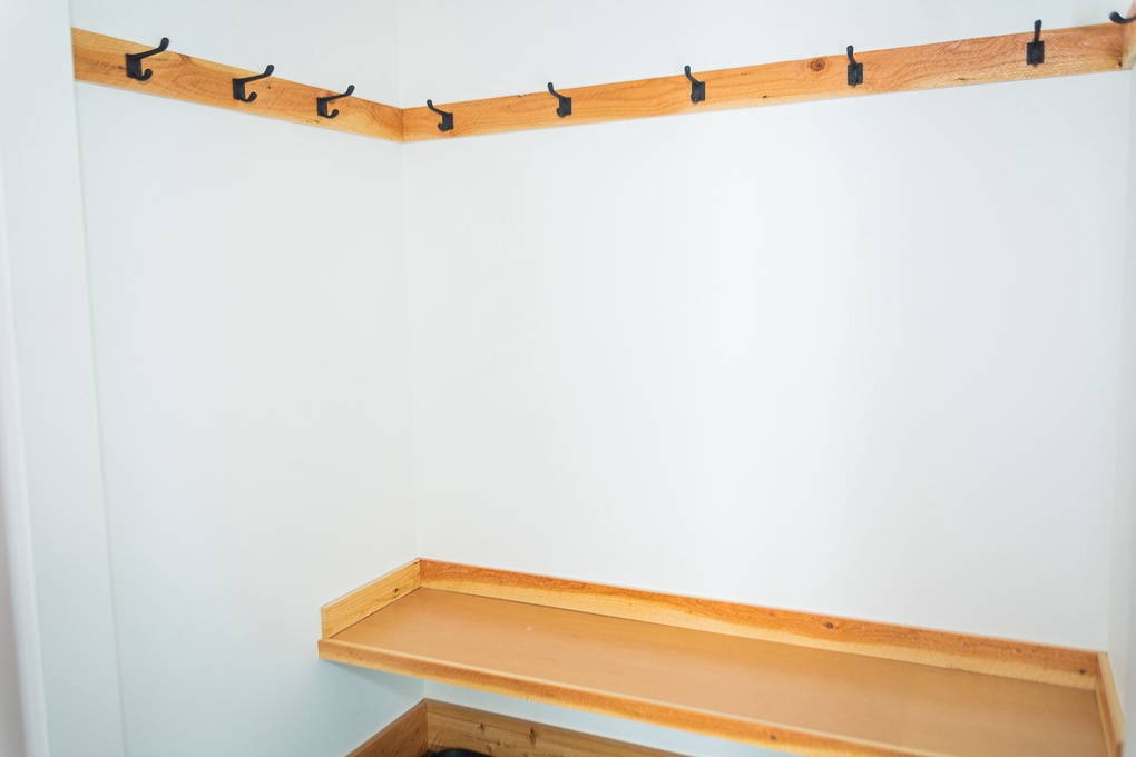 Entryway Seating and Hooks