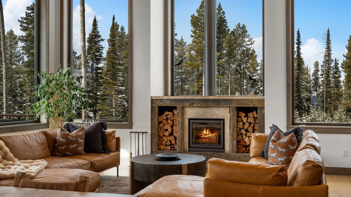 Custom Wood Burning Fireplace