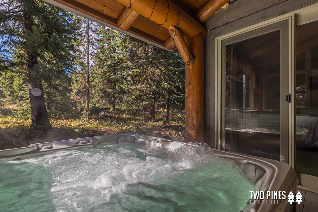 Covered Deck with Private Hot Tub