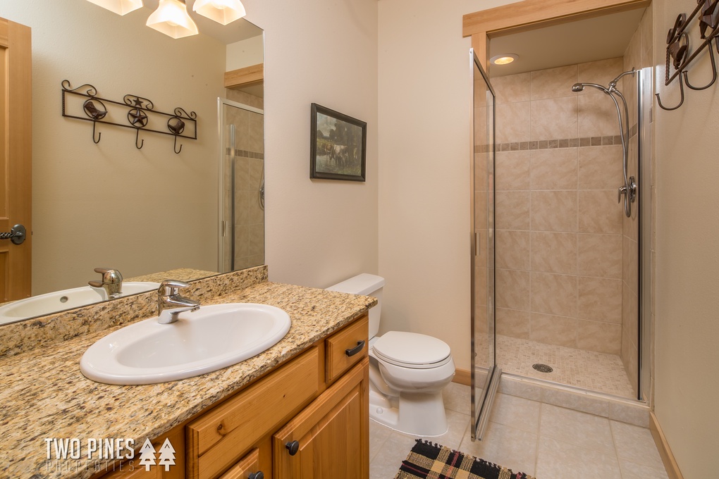 Upper Level Shared Guest Bathroom with Walk-In Shower