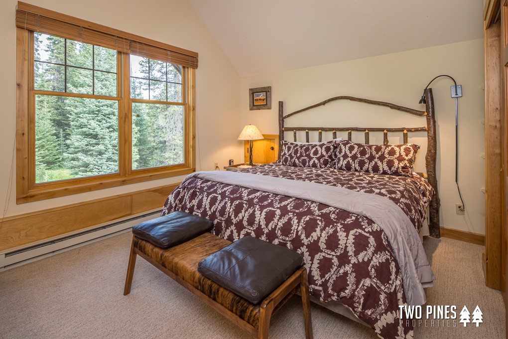 Upstairs Primary King Bedroom with Ensuite Bathroom