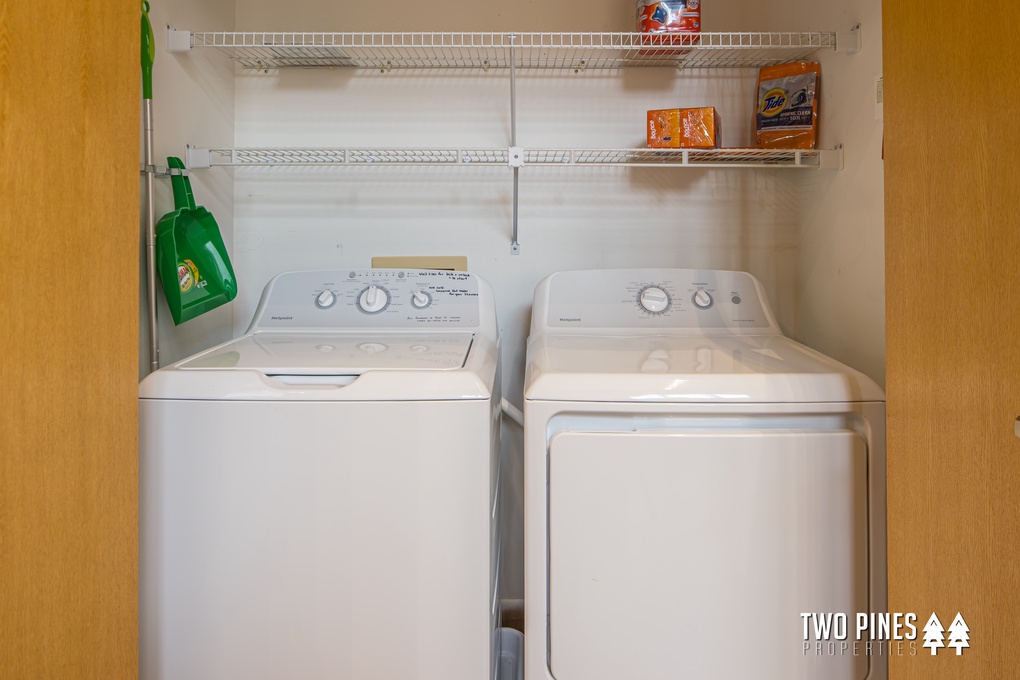 Washer and dryer in home