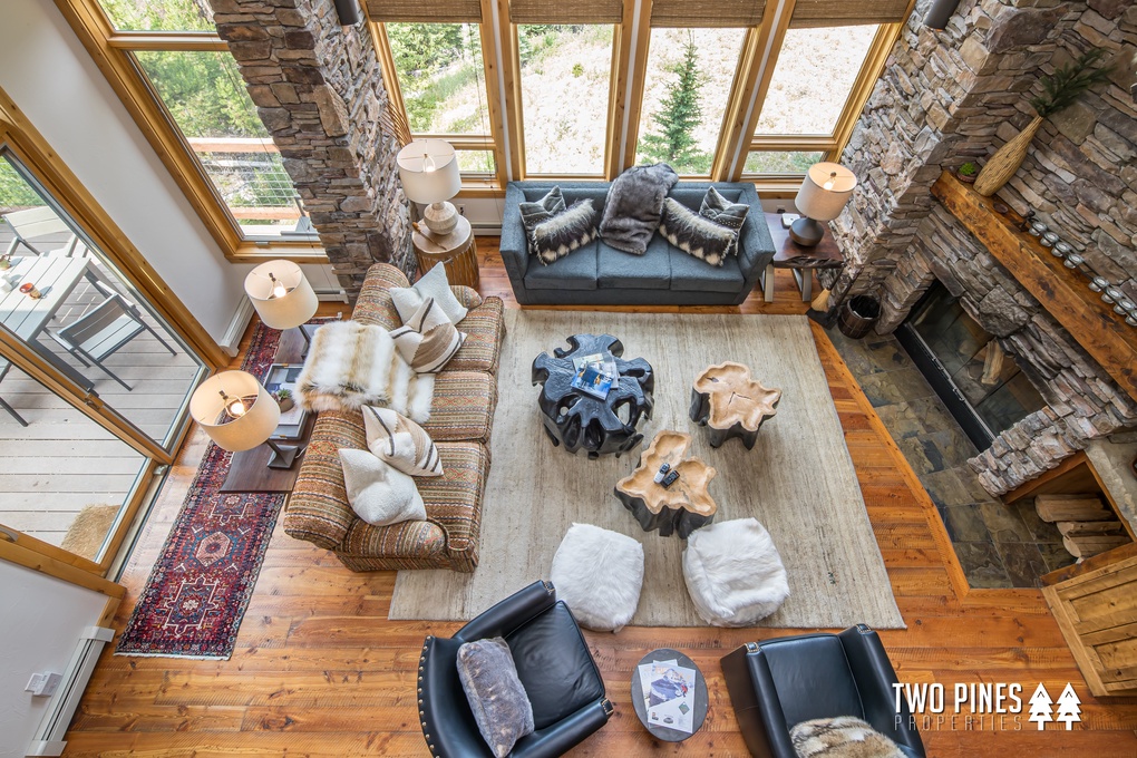 View of Living Area from Upstairs