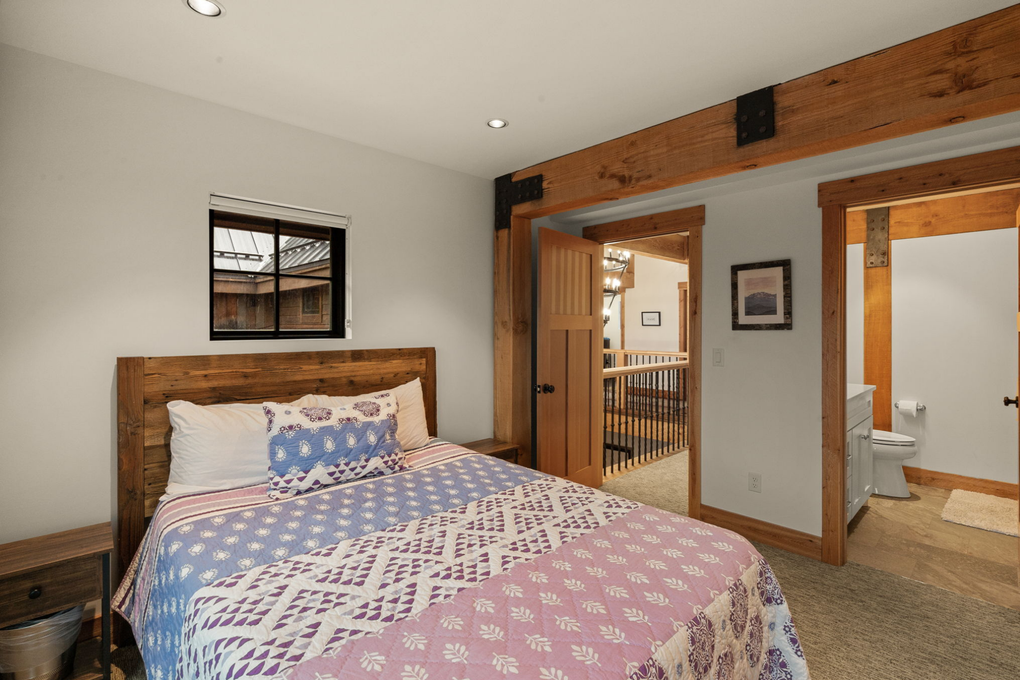 Upstairs Loft Right Guest Bedroom 4 - Full Bed with En-Suite Full Bath