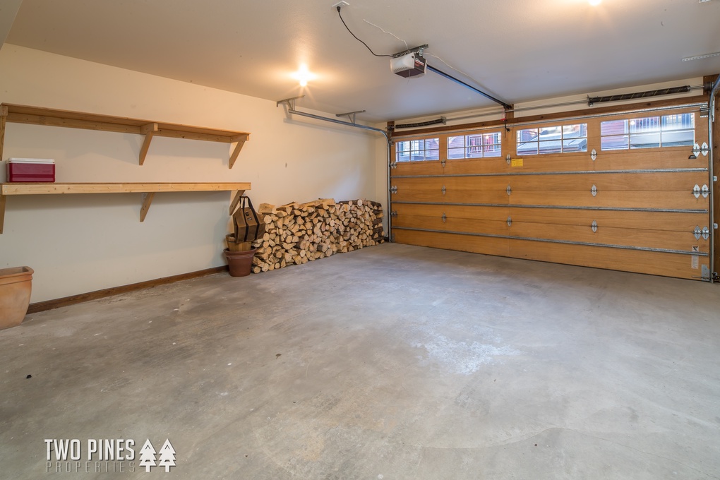 Garage with Extra Wood for the Fireplace