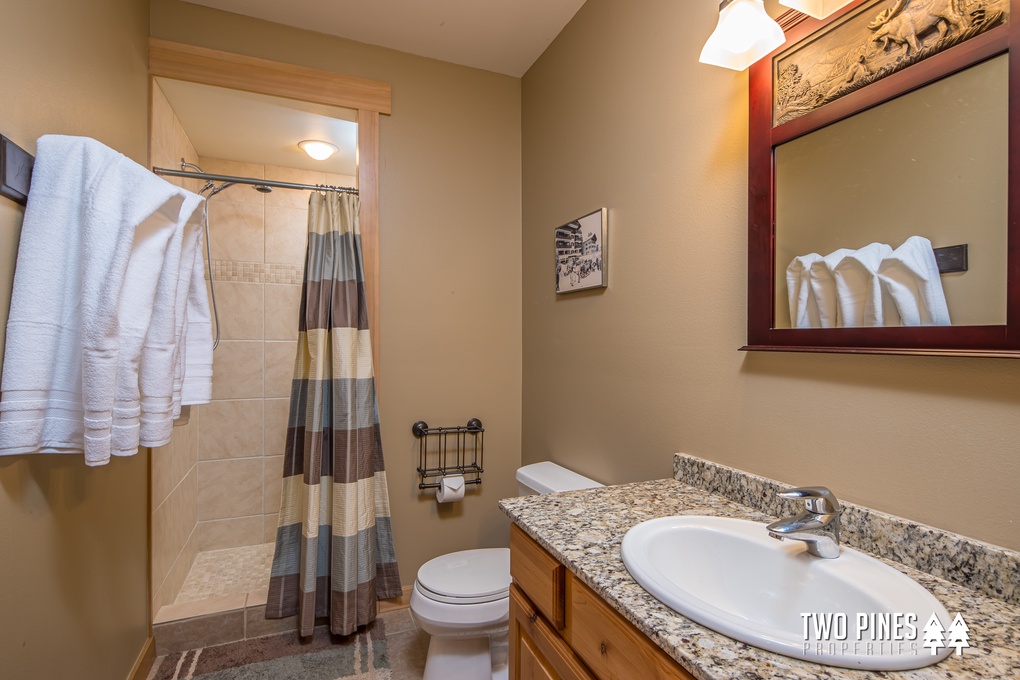 Shared Hall Full Bathroom w Walk-In Shower