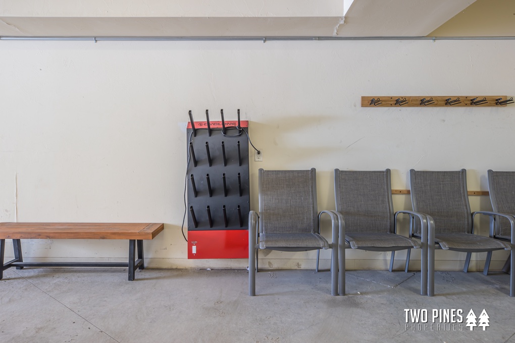 Boot Warmer and Seating to Put Gear on