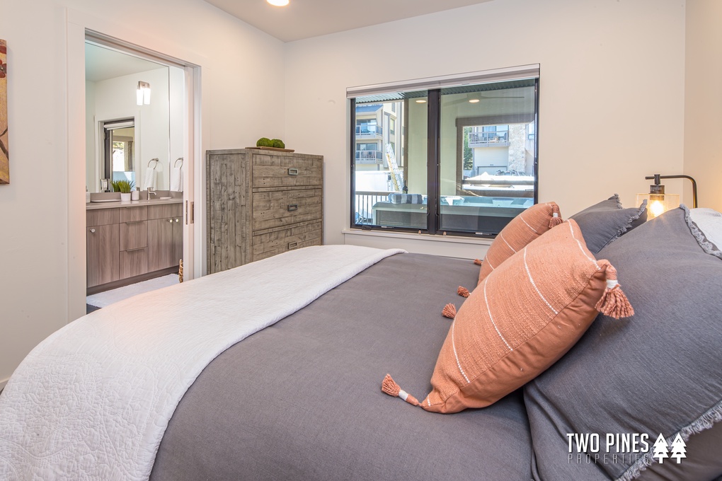 Primary bedroom with Hot Tub Access