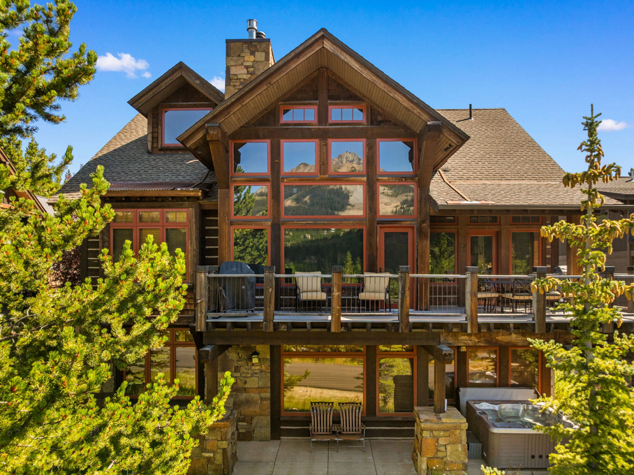 Rear Aerial View of Private Deck
