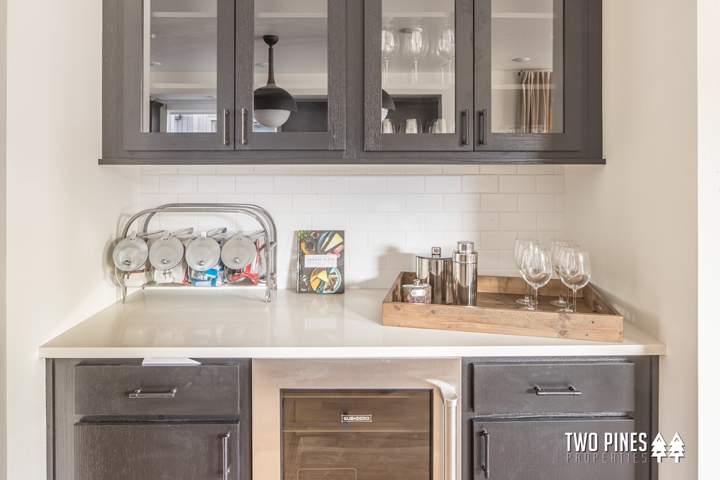 Wet Bar with Wine Fridge