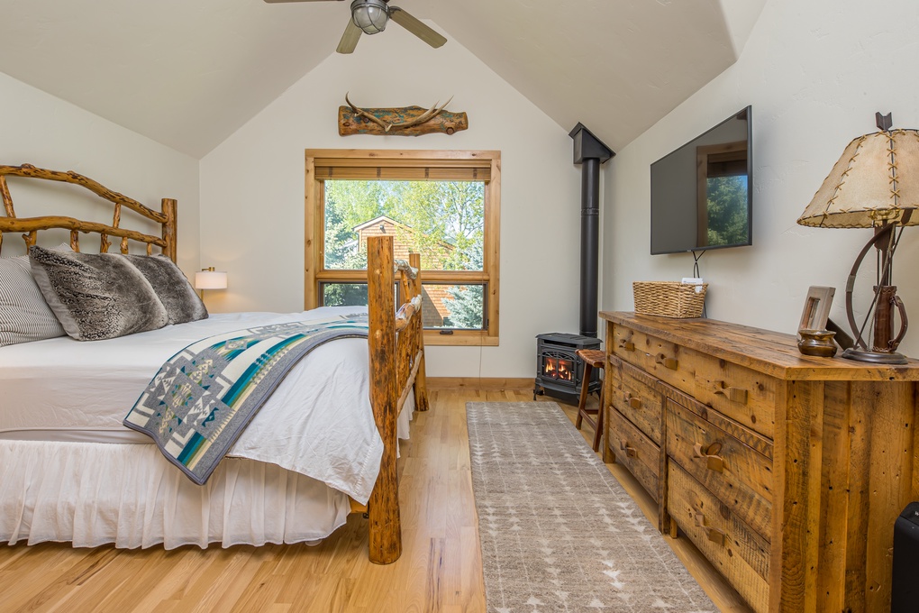Primary King Suite With Fireplace